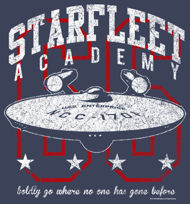Boy's Star Trek: The Original Series Starfleet Academy Enterprise Boldly Go T-Shirt