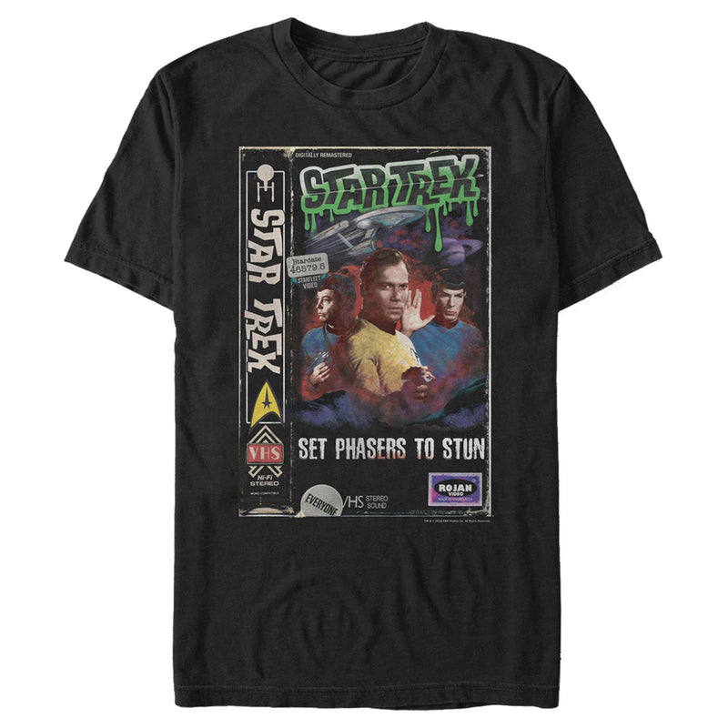 Men's Star Trek: The Original Series VHS Set Phasers to Stun T-Shirt