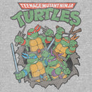 Men's Teenage Mutant Ninja Turtles Retro Turtles in Action T-Shirt