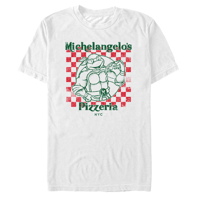 Men's Teenage Mutant Ninja Turtles Michelangelo's Pizzeria T-Shirt