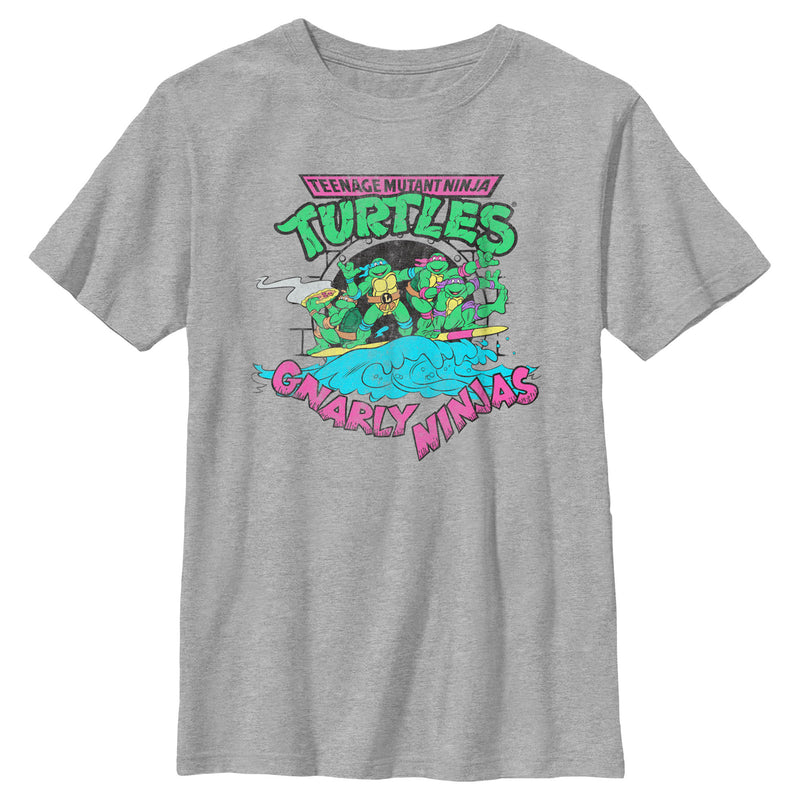 Boy's Teenage Mutant Ninja Turtles Distressed Gnarly Ninjas T-Shirt