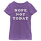 Girl's Lost Gods Nope Not Today Motto Text T-Shirt