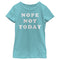 Girl's Lost Gods Nope Not Today Motto Text T-Shirt