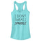 Junior's Lost Gods I Don't Sweat, I Sparkle Racerback Tank Top