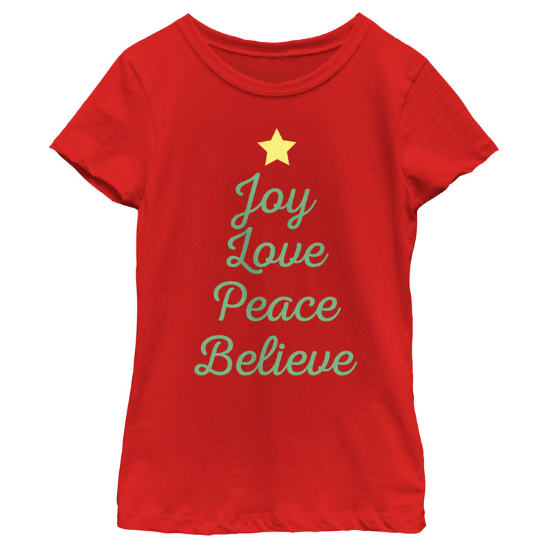 Girl's Lost Gods Joy Love Peace T-Shirt