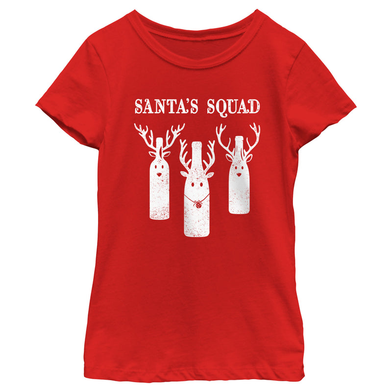 Girl's Lost Gods Distressed Santa’s Squad T-Shirt