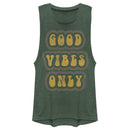 Junior's Lost Gods Good Vibes Only Retro Distressed Festival Muscle Tee