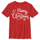 Boy's Lost Gods Merry Christmas Reindeer T-Shirt