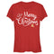 Junior's Lost Gods Merry Christmas Reindeer T-Shirt