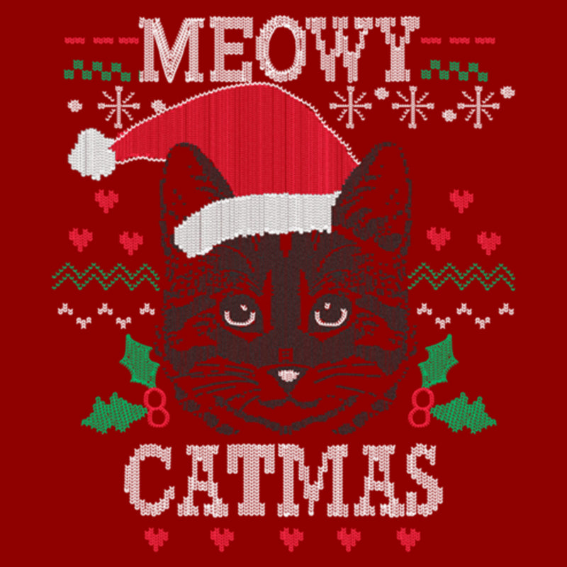 Women's Lost Gods Meowy Catmas Knit T-Shirt