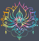 Women's Lost Gods Rainbow Lotus Flower Racerback Tank Top