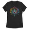 Women's Lost Gods Rainbow Lotus Flower T-Shirt