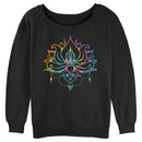 Junior's Lost Gods Rainbow Lotus Blossom Sweatshirt