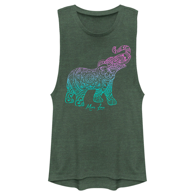 Junior's Lost Gods Mandala Elephant Festival Muscle Tee