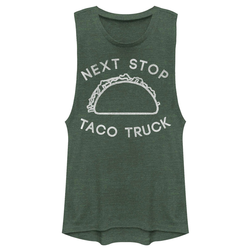 Junior's Lost Gods Next Stop Taco Truck Distressed Festival Muscle Tee