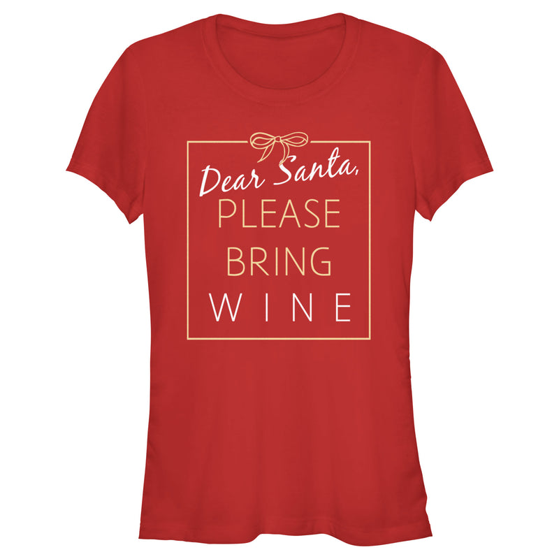 Junior's Lost Gods Please Bring Wine T-Shirt