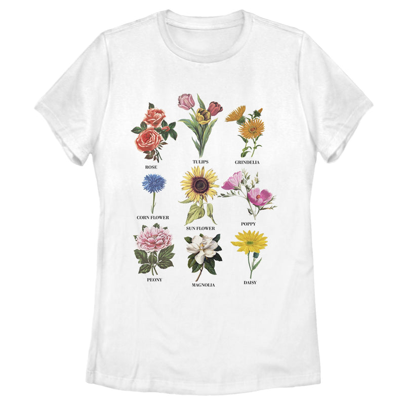 Women's Lost Gods Flower Types T-Shirt