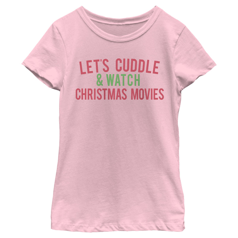 Girl's Lost Gods Cuddles & Christmas Movies T-Shirt