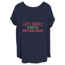 Junior's Lost Gods Cuddles & Christmas Movies T-Shirt
