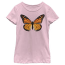 Girl's Lost Gods Monarch Butterfly Portrait T-Shirt