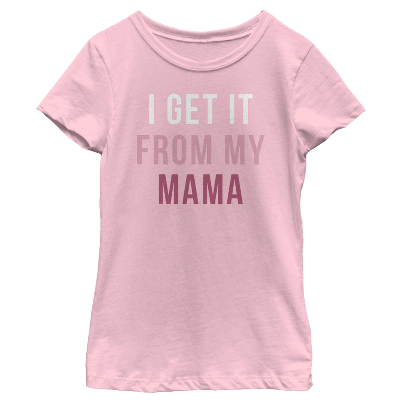 Girl's Lost Gods Get It From My Mama Text T-Shirt