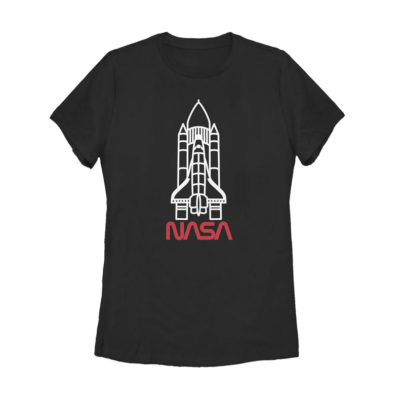 Women's NASA Minimal Rocket Launch T-Shirt