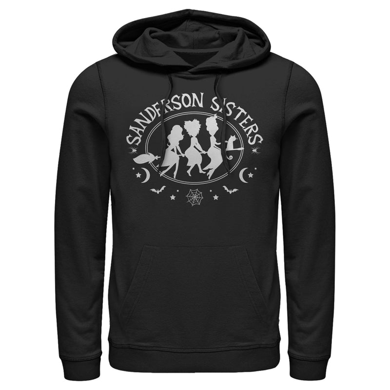 Men's Hocus Pocus Sanderson Sisters Witch Broom Pull Over Hoodie