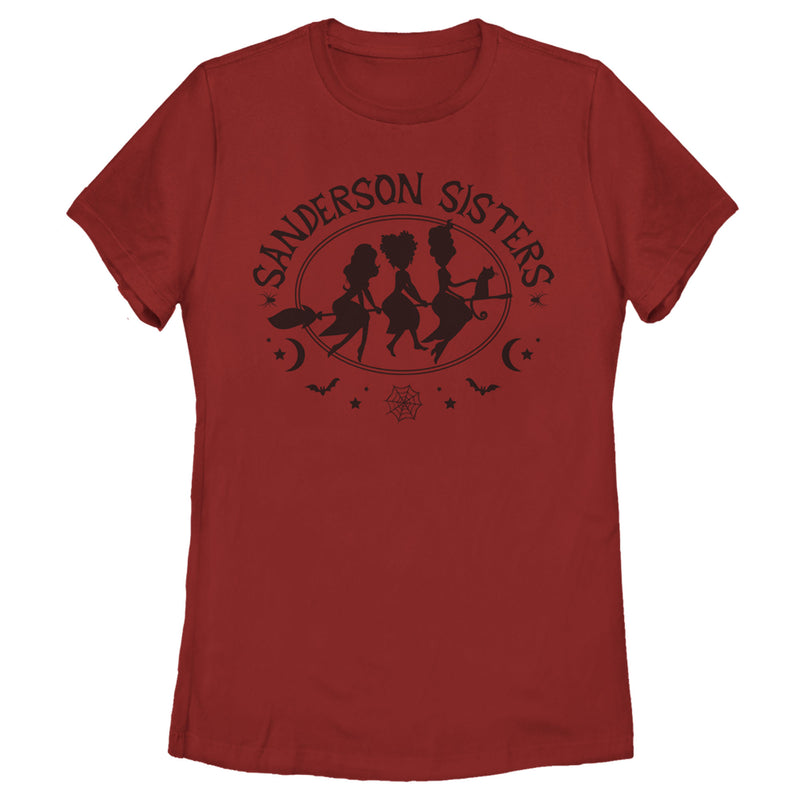 Women's Hocus Pocus Sanderson Sisters Broom Silhouette T-Shirt