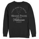 Men's Hocus Pocus Just Want to Eat Halloween Candy Sweatshirt