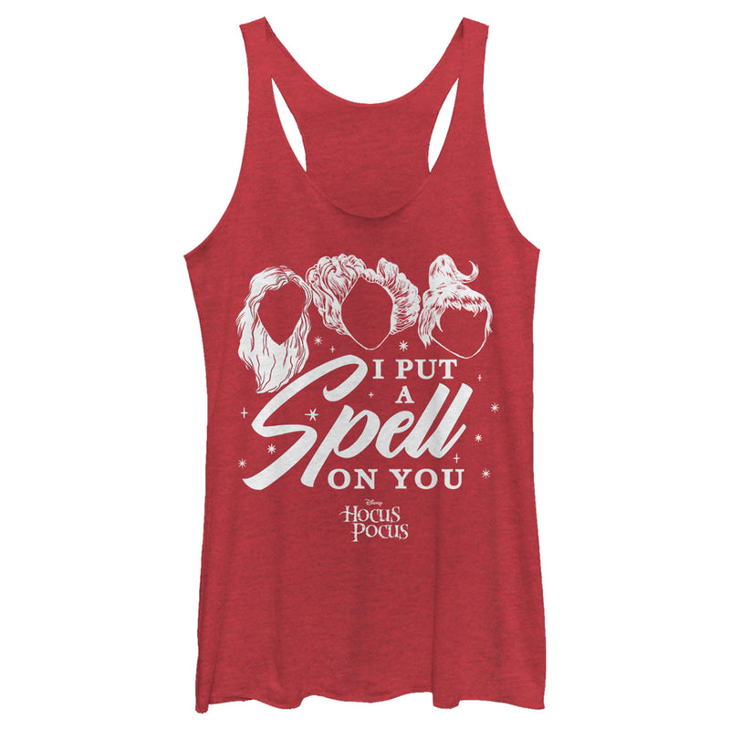 Women's Hocus Pocus Put Spell on You Silhouette Racerback Tank Top