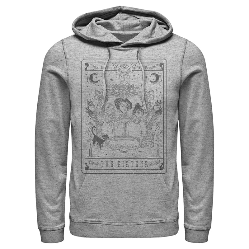 Men's Hocus Pocus Sanderson Sister Tarot Card Pull Over Hoodie