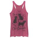 Women's Hocus Pocus I'm a Cat Person Racerback Tank Top