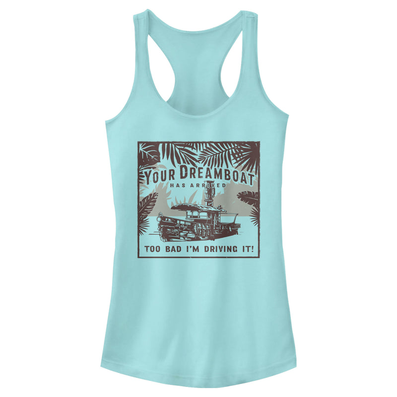 Junior's Jungle Cruise Your Dreamboat Has Arrived Racerback Tank Top