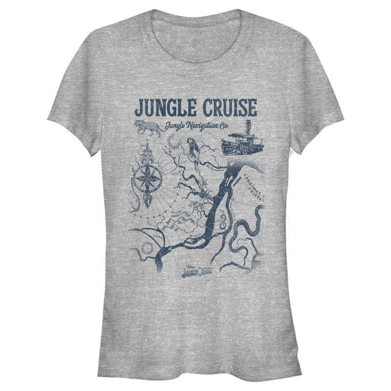 Junior's Jungle Cruise Map of the Jungle T-Shirt