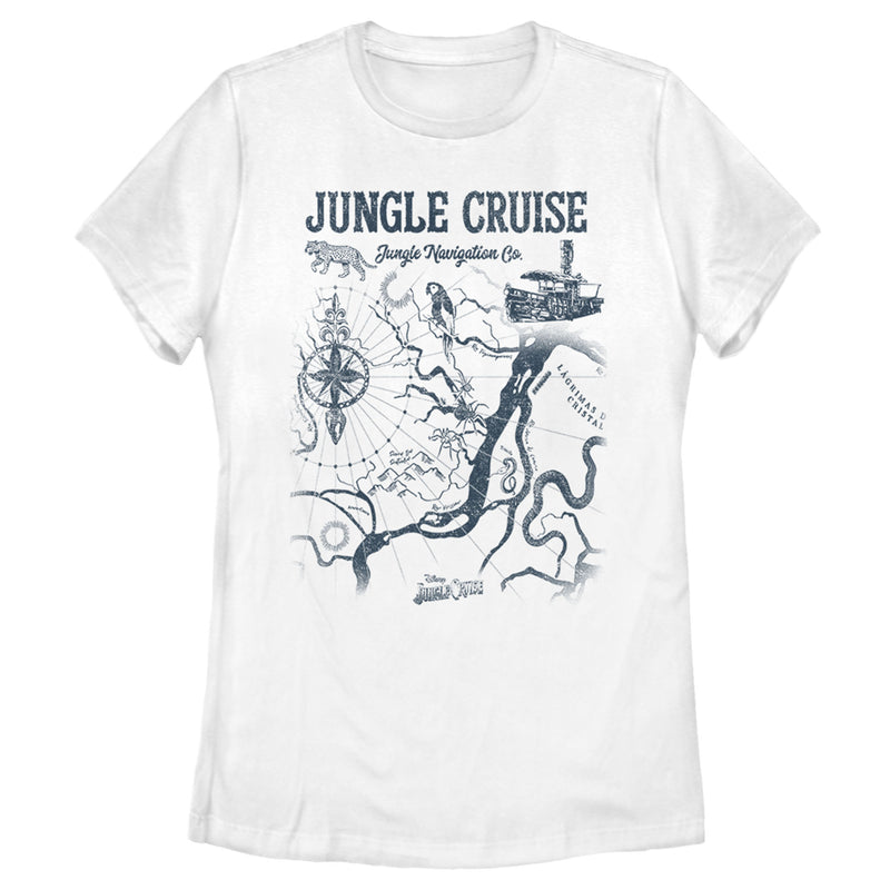 Women's Jungle Cruise Map of the Jungle T-Shirt