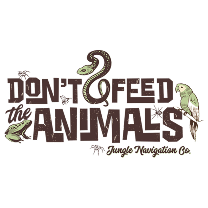 Junior's Jungle Cruise Don't Feed The Animals Logo T-Shirt