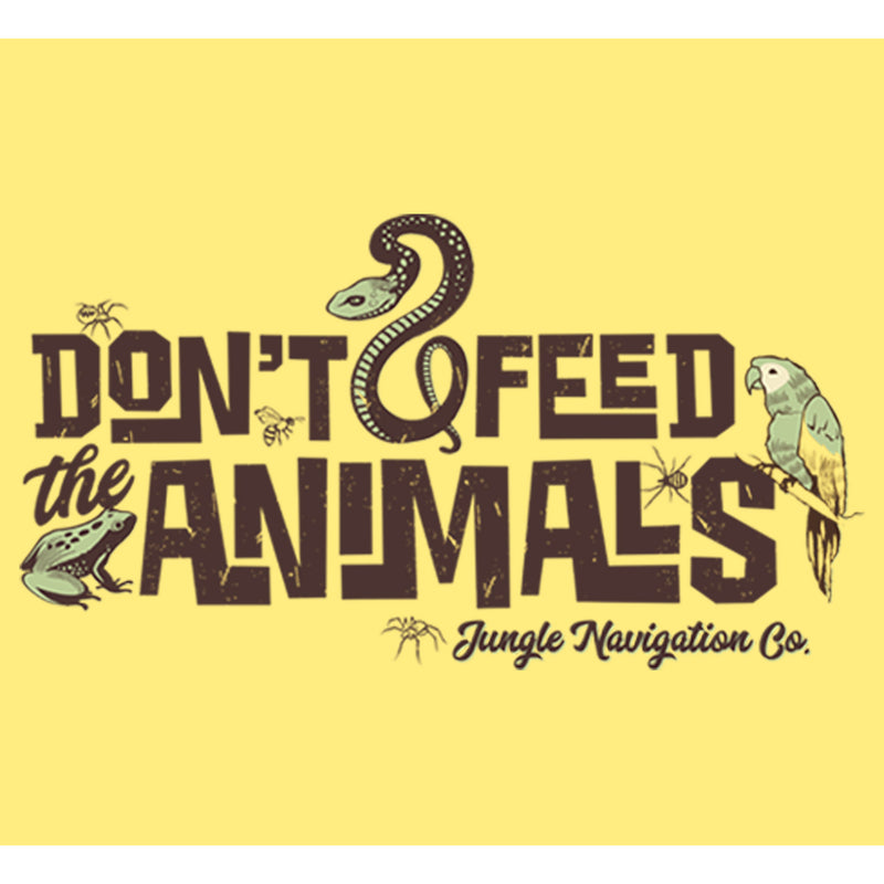 Junior's Jungle Cruise Don't Feed The Animals Logo Racerback Tank Top