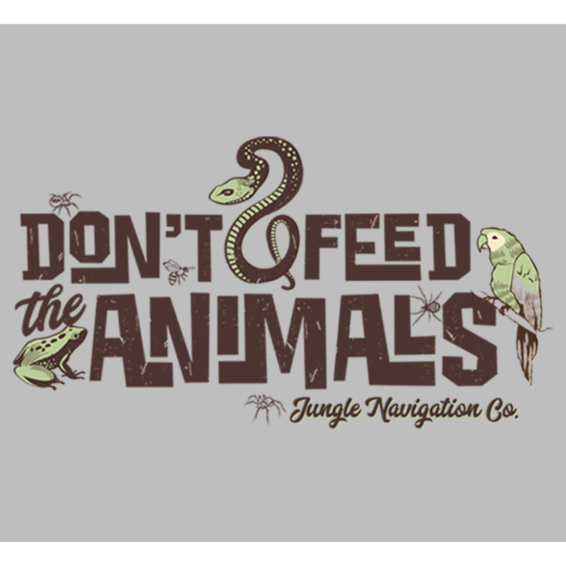 Men's Jungle Cruise Don't Feed The Animals Logo Long Sleeve Shirt