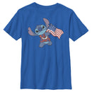 Boy's Lilo & Stitch Tropical American Flag T-Shirt
