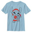 Boy's Lilo & Stitch Scrump and Santa T-Shirt