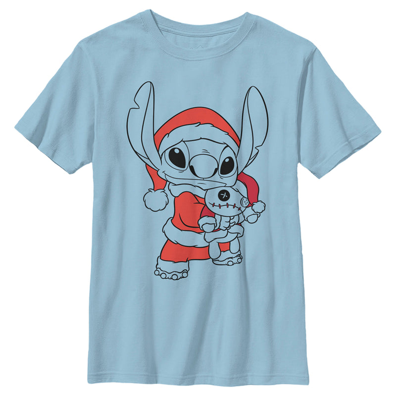 Boy's Lilo & Stitch Scrump and Santa T-Shirt