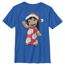 Boy's Lilo & Stitch Santa Hat Aloha T-Shirt