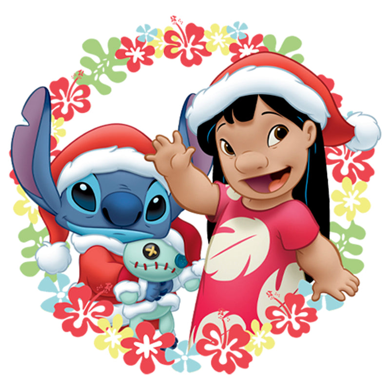 Girl's Lilo & Stitch Christmas Greetings T-Shirt