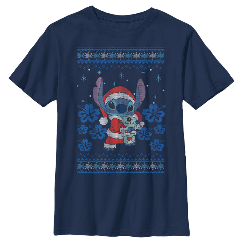 Boy's Lilo & Stitch Christmas with Scrump T-Shirt