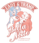Boy's Lady and the Tramp Perfect Pair Retro Sketch T-Shirt