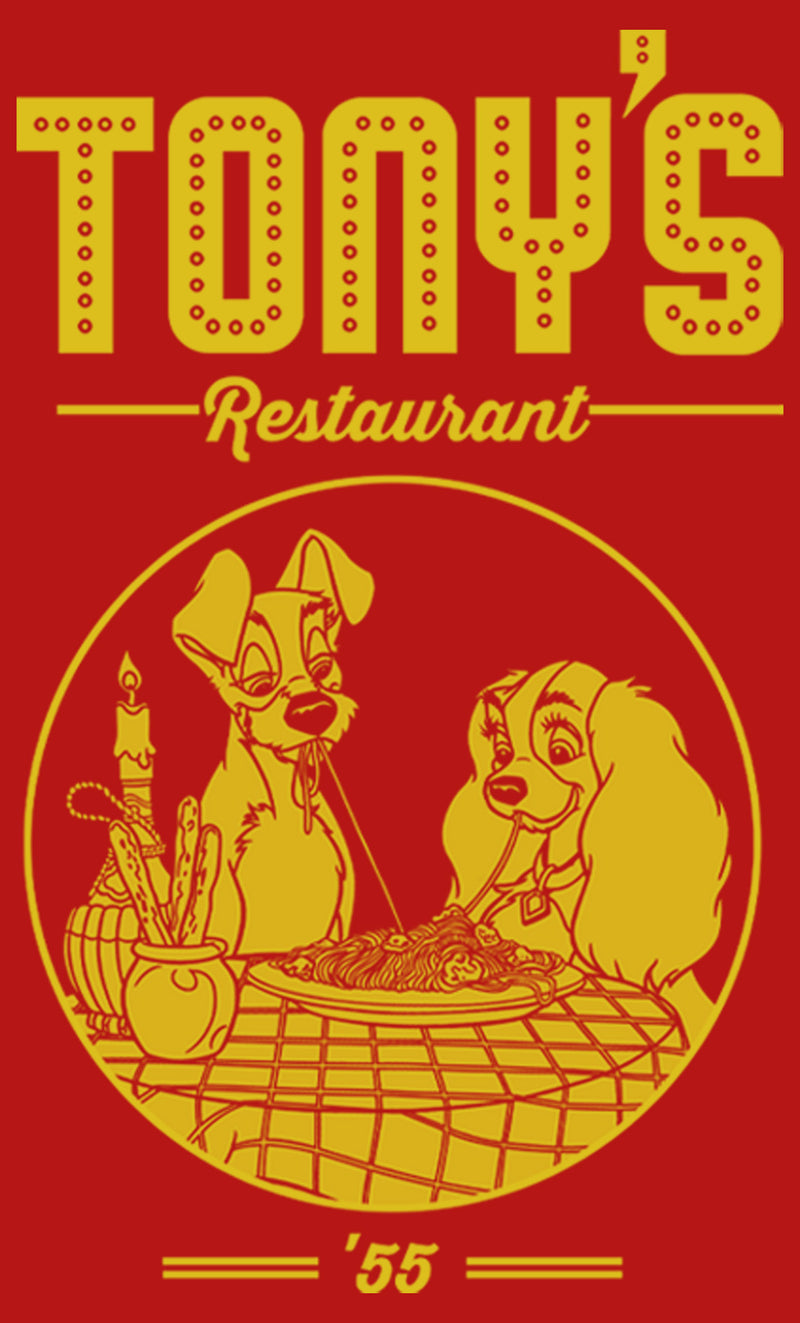 Girl's Lady and the Tramp Tony's Restaurant '55 T-Shirt