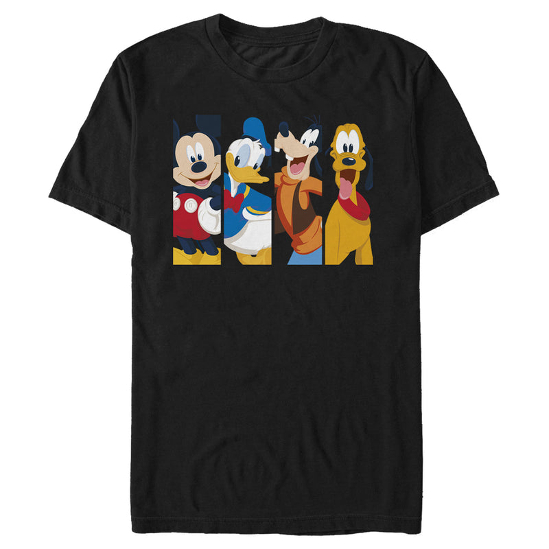 Men's Mickey & Friends Mickey Mouse Best Friend Panels T-Shirt