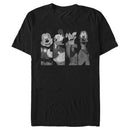 Men's Mickey & Friends Mickey Mouse Best Friend Gray Grayscale Panels T-Shirt