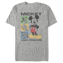 Men's Mickey & Friends Mickey Mouse and Squares T-Shirt