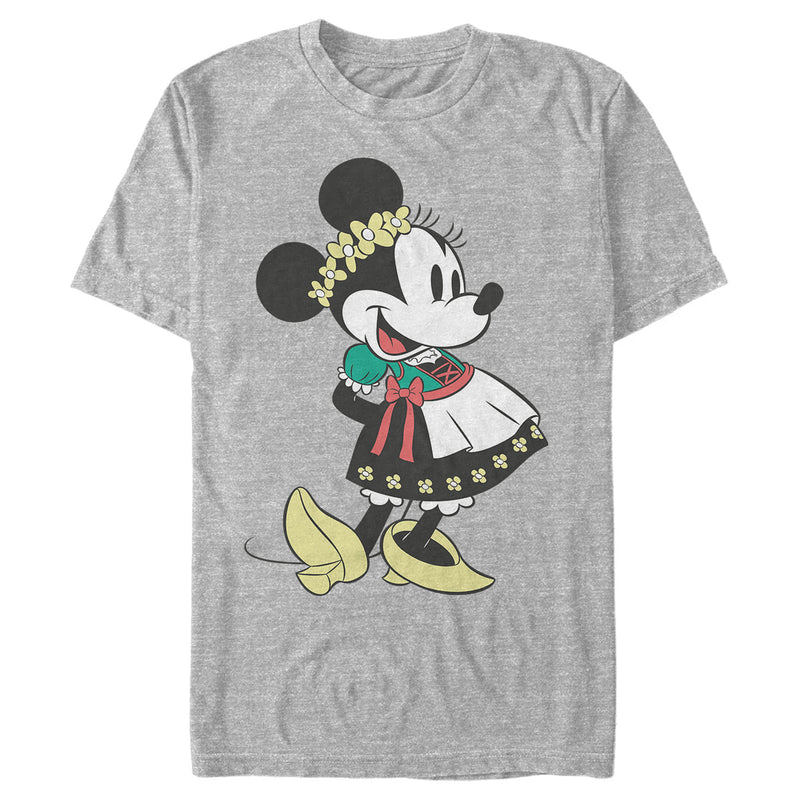 Men's Mickey & Friends Minnie Mouse German Oktoberfest Dirndl T-Shirt